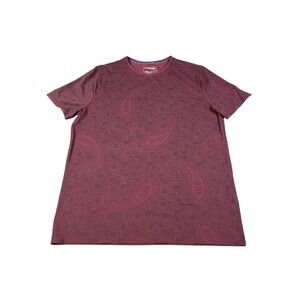 Express stretch moistue wicking Large Men's Tshirt graphic design paisley